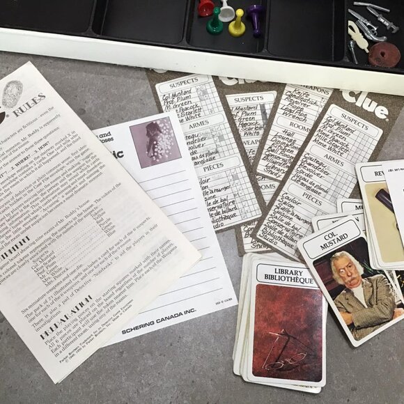 Parker Brothers " Clue Game" 1970's - Picture 9 of 9